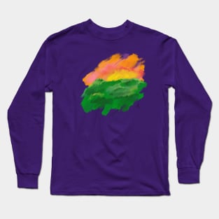 Acrylic Sunset Long Sleeve T-Shirt